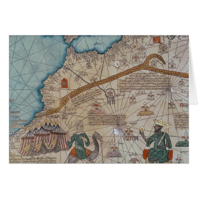 Gegevens van de Catalaanse atlas, 1375 (Voorkant Horizontaal)