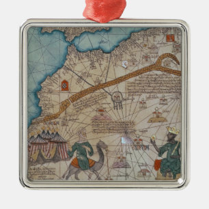 Gegevens van de Catalaanse atlas, 1375 Metalen Ornament