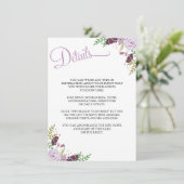 Gegevens van het Floral-huwelijk/Informatiekaart   Informatiekaartje (Staand voorkant)