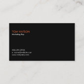 Gegevens Visitekaartje (Achterkant)