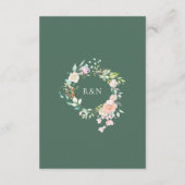 Gegevens waterverf Greenery Guest Informatiekaartje (Achterkant)