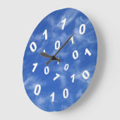 Gegevensklok over cloud computing grote klok (Hoek)