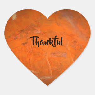 Geglazuurd Terracotta Dankbaar Hart Sticker