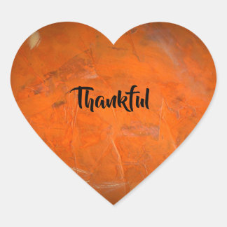 Geglazuurd Terracotta Dankbaar Hart Sticker
