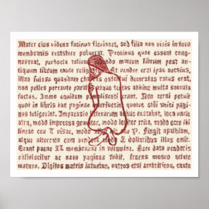 Geglazuurd woord 1 poster