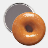 Geglazuurde donut magneet rond (Voorkant / Achterkant)