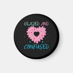 Geglazuurde en verward donut magneet