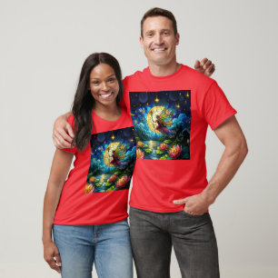 Geglazuurde Maanlicht Vlucht Fee T-shirt