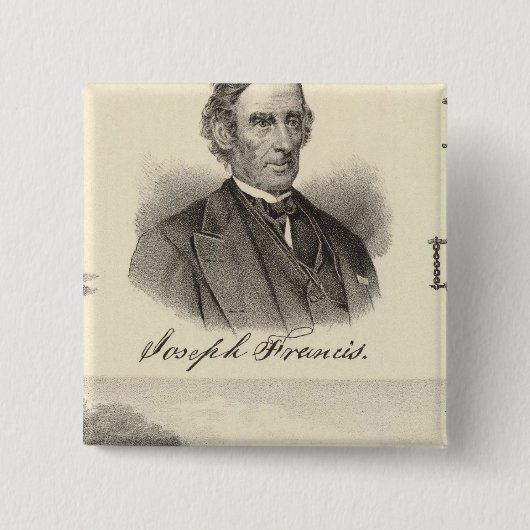 Gegolfd ijzerstoomjacht vierkante button 5,1 cm (Voorkant)