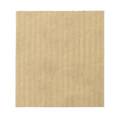 Gegolfd kartonnen textiel notitieblok (Voorkant)