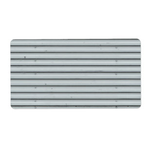 gegolfd metaal etiket