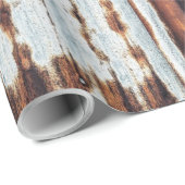 gegolfde geroosterde tin cadeaupapier (Rol Hoek)