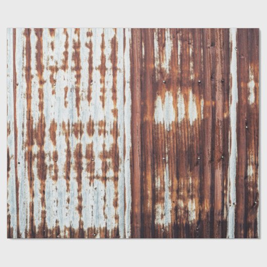 gegolfde geroosterde tin cadeaupapier (Vlak)