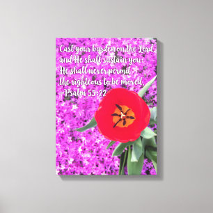 Gegoten de bijbel vergroot de kunstgreep Christeli Canvas Afdruk