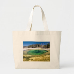 gegoten natuurpark grote tote bag