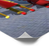 Gegoten van 3D-tekens Poster (Hoek)