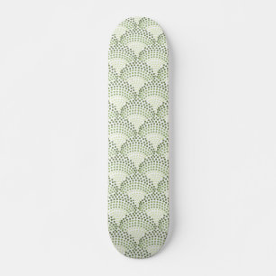 Gegradueerde Stippen Verlopen Groen Patroon Skateboard