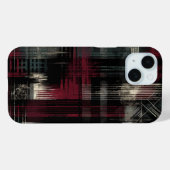 Gegrashte Grungy Alternatieve Grunge Plaid Patroon Case-Mate iPhone Case (Achterkant (horizontaal))
