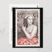  gegraveerd Briefkaart Stempel (Voorkant / Achterkant)