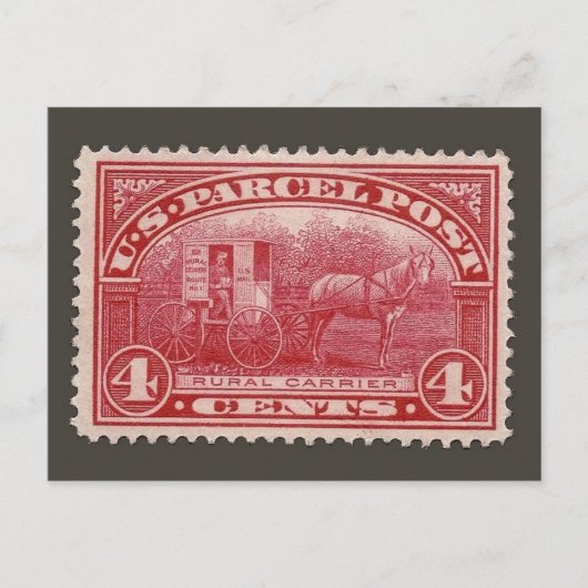 gegraveerd Briefkaart Stempel (Voorkant)