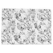  gegraveerd Frans Floral Fantasy Toile-Black Groot Cadeauzakje (Achterkant)
