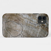 gegraveerd hout Case-Mate iPhone case (Achterkant (horizontaal))