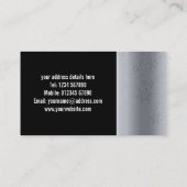 gegraveerd Metaal Visitekaartje (Achterkant)