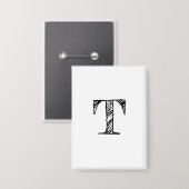  gegraveerd monogram button (Voorkant / Achterkant)