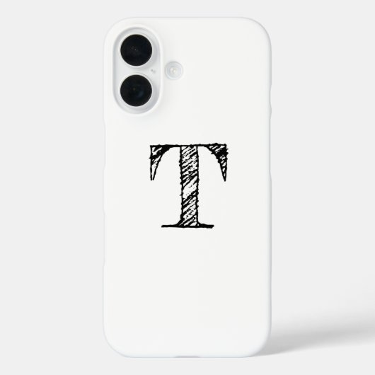  gegraveerd monogram Case-Mate iPhone case (Achterkant)