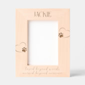 Gegraveerd Pet Memorial 'Loved Beyond Words' Lijst (Voorkant)