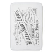 Gegraveerde  Franse typografie Badmat (Voorkant Verticaal)