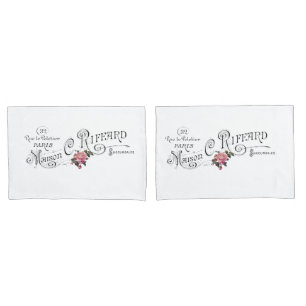 Gegraveerde Franse typografie Kussensloop