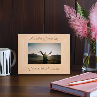 Gegraveerde Houten Foto Lijst – Elegant Ontwerp Lijstjes