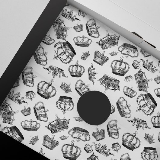 gegraveerde koninklijke kronen tissuepapier
