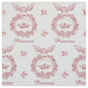 gegraveerde prinses Crown met Angel Stof