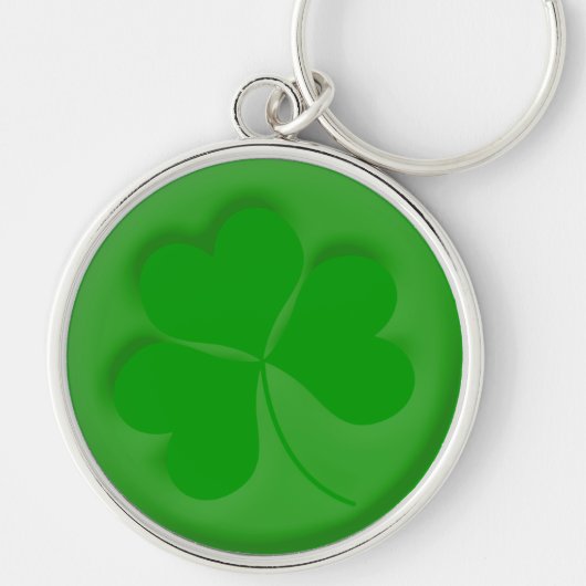 gegraveerde Shamrock Sleutelhanger (Voorkant)