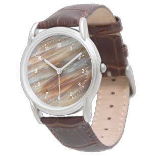 Gegriefd versteend hout horloge