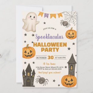 Gegrild uitnodigingskaart voor verkleedgriezeltruc kaart