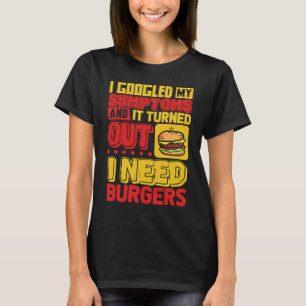 Gegrilde Kaas Burger Symptomen Fast Food Burger T-shirt