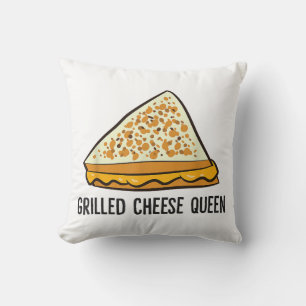 Gegrilde Kaas Koningin Grappige Gegrilde Kaas Kussen