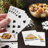 Gegrilde Kaas Koningin Grappige Gegrilde Kaas Pokerkaarten (Insitu)