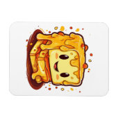 Gegrilde kaas liefhebber magneet (Horizontaal)