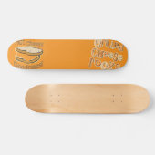 Gegrilde kaas, warme kaasgoed skateboard (Horizontaal)