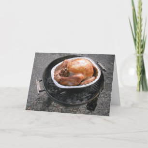 "Gegrilde kalkoen" Thanksgiving kaart