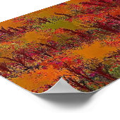 Gegrilde Sharp Cheddar op Midnight Poster (Hoek)