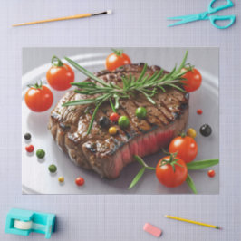 Gegrilde Steak Elegantie Tissuepapier