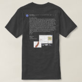 Gegrilde worst T-shirt (Design achterkant)