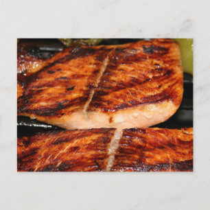 Gegrilde Zalm Briefkaart