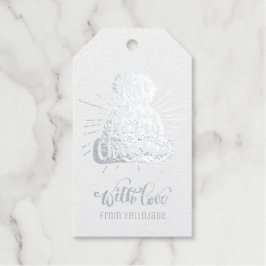 Gegroet van de  kerstseizoenen van Elegant Cadeaulabels