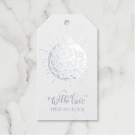 Gegroet van de  kerstseizoenen van Elegant Cadeaulabels